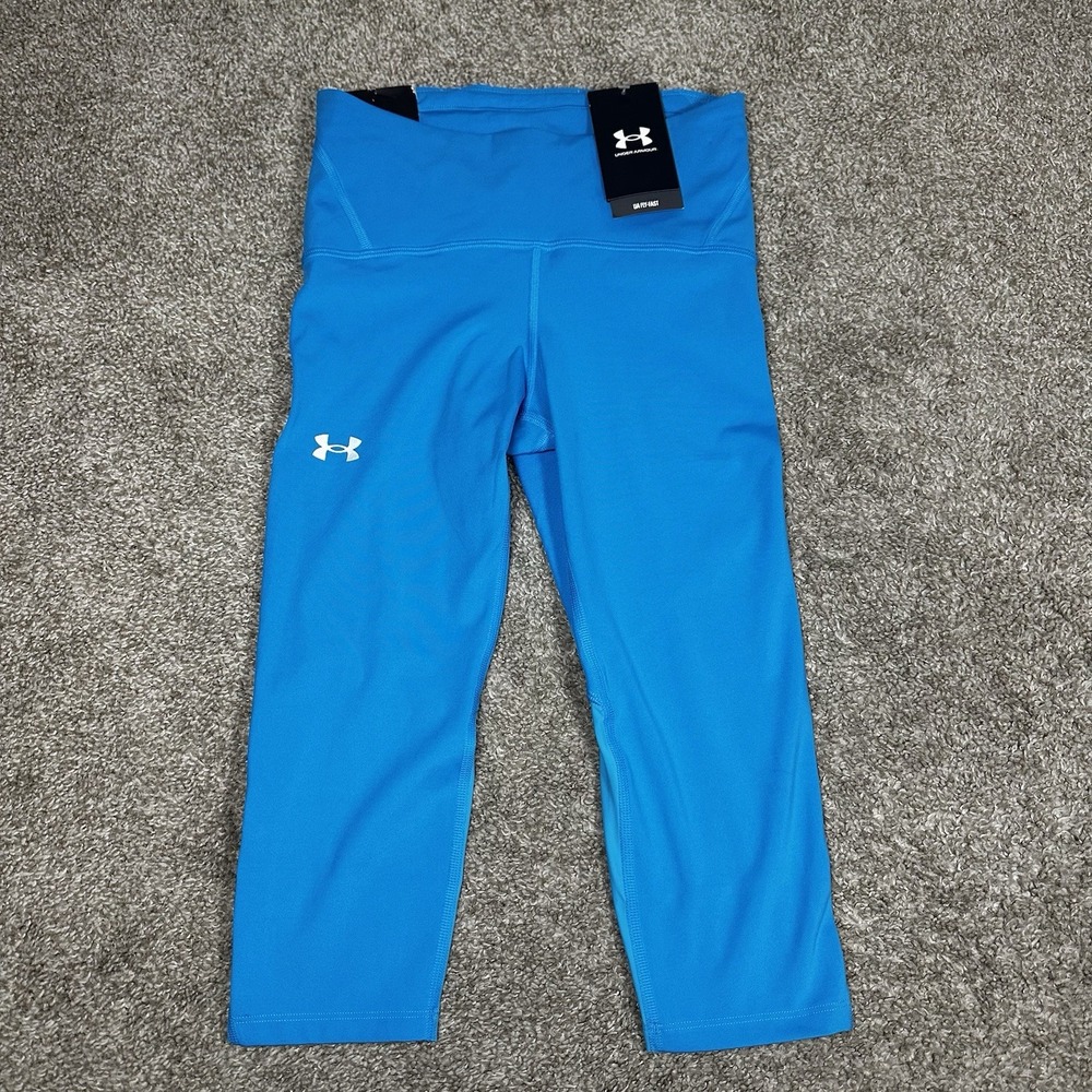 Under‎ Armour Women's Compression Fly Fast Capri Leggings Blue Size Small
